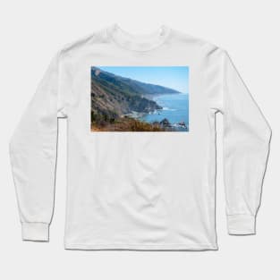 Looking South Along The Central California Coast Long Sleeve T-Shirt